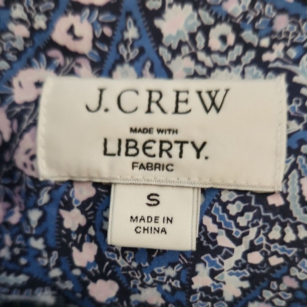 J.Crew Button Front Ruffleneck Popover In Liberty… - image 7
